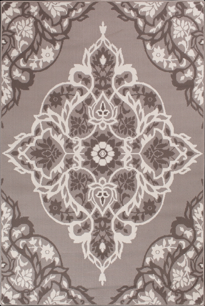 Denzil Gray 7'10 x 9'10 Indoor/Outdoor Rug - Thumbnail - Image 1