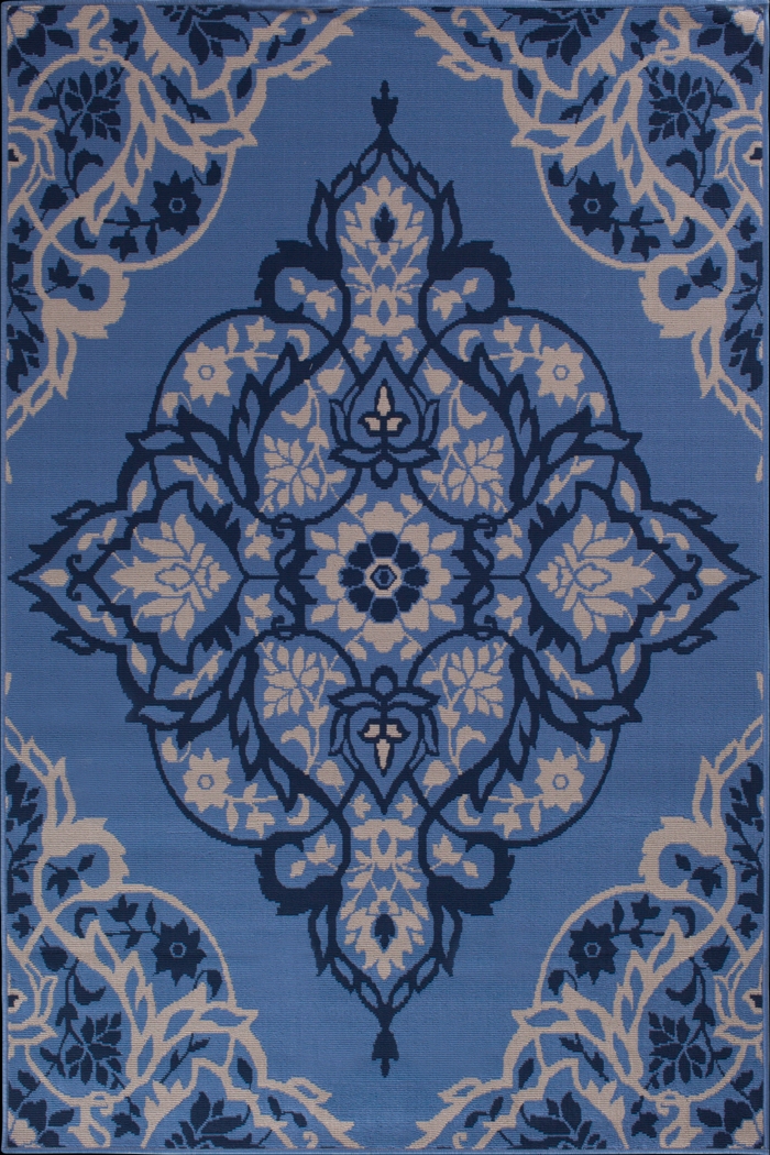 Denzil Navy 7'10 x 9'10 Indoor/Outdoor Rug - Thumbnail - Image 1