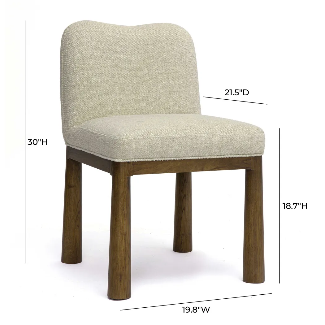 Deorsam II Cream Dining Chair - Thumbnail - Image 5