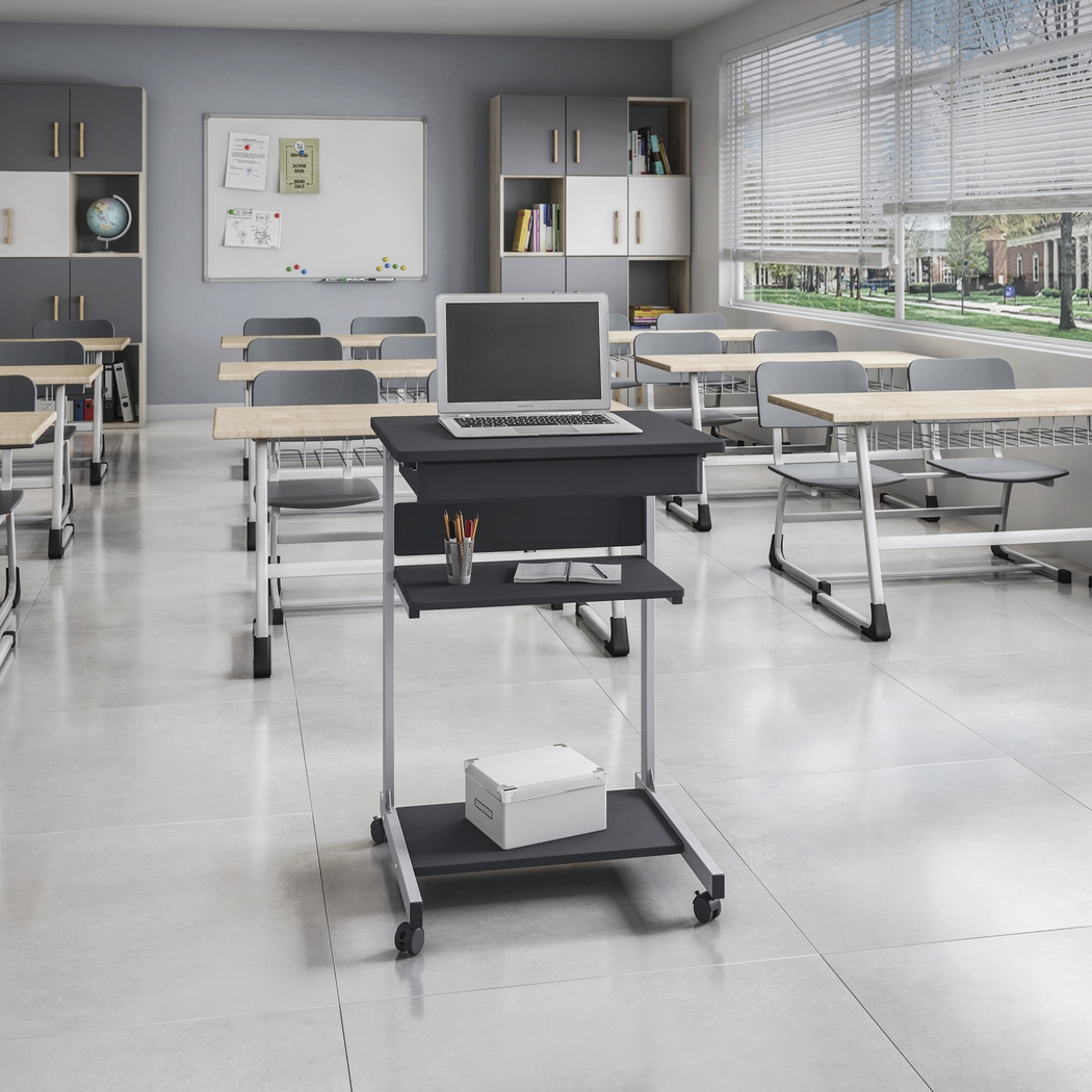 Deosei Graphite Laptop Cart - Thumbnail - Image 3