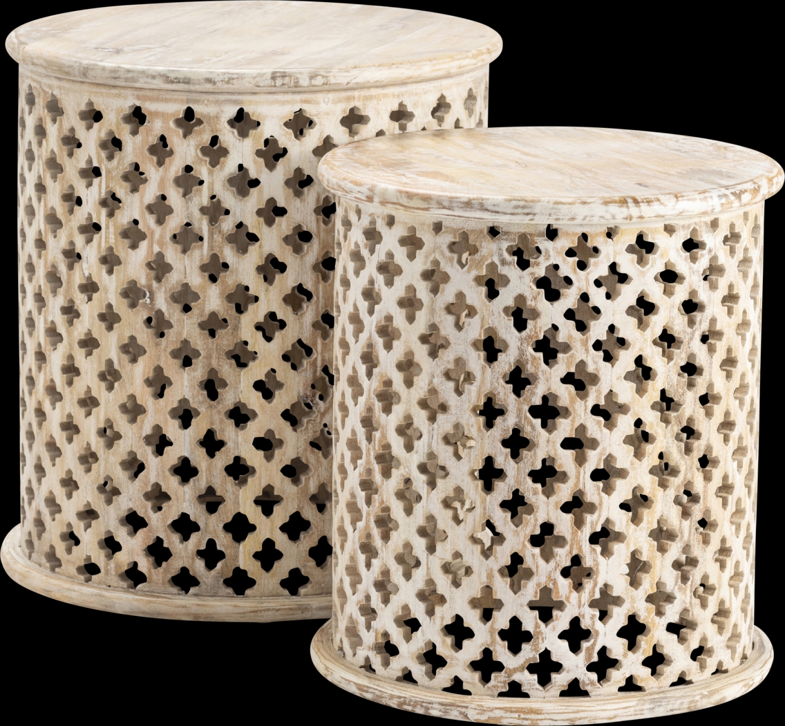 Depanne Gray End Table, Set of 2 - Thumbnail - Image 1