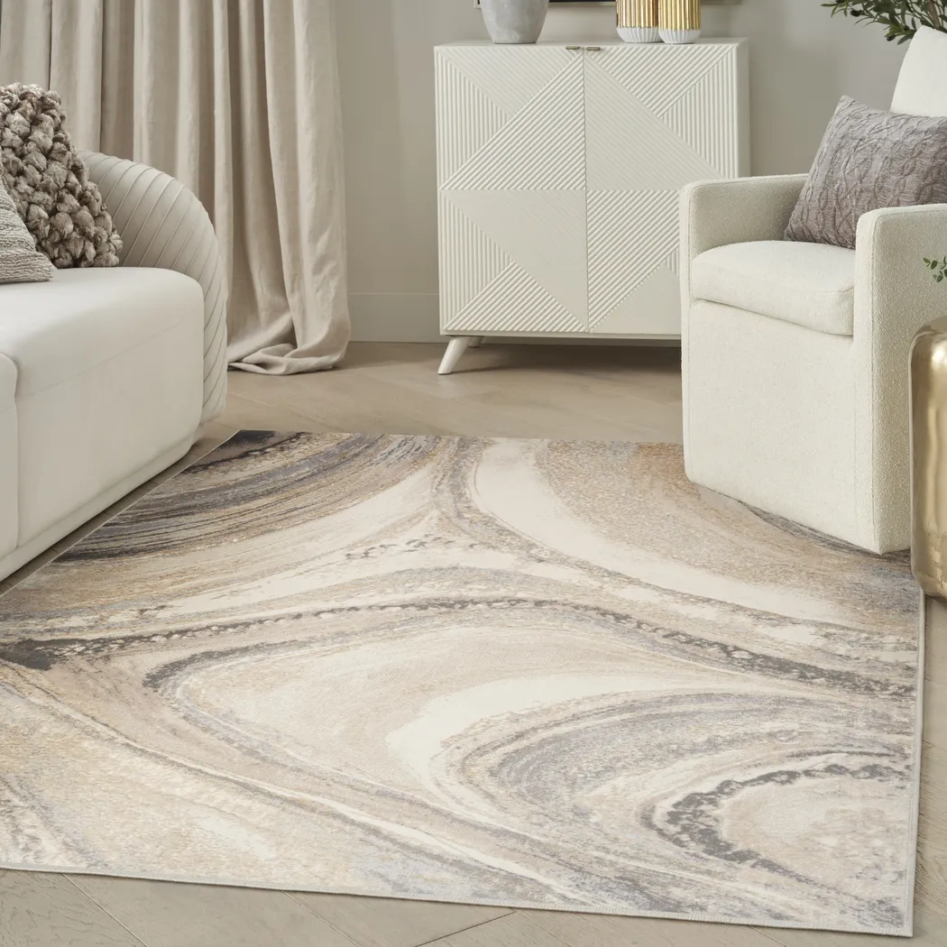Dephia Cream/Gray 5'3 x 7'3 Rug - Thumbnail - Image 10