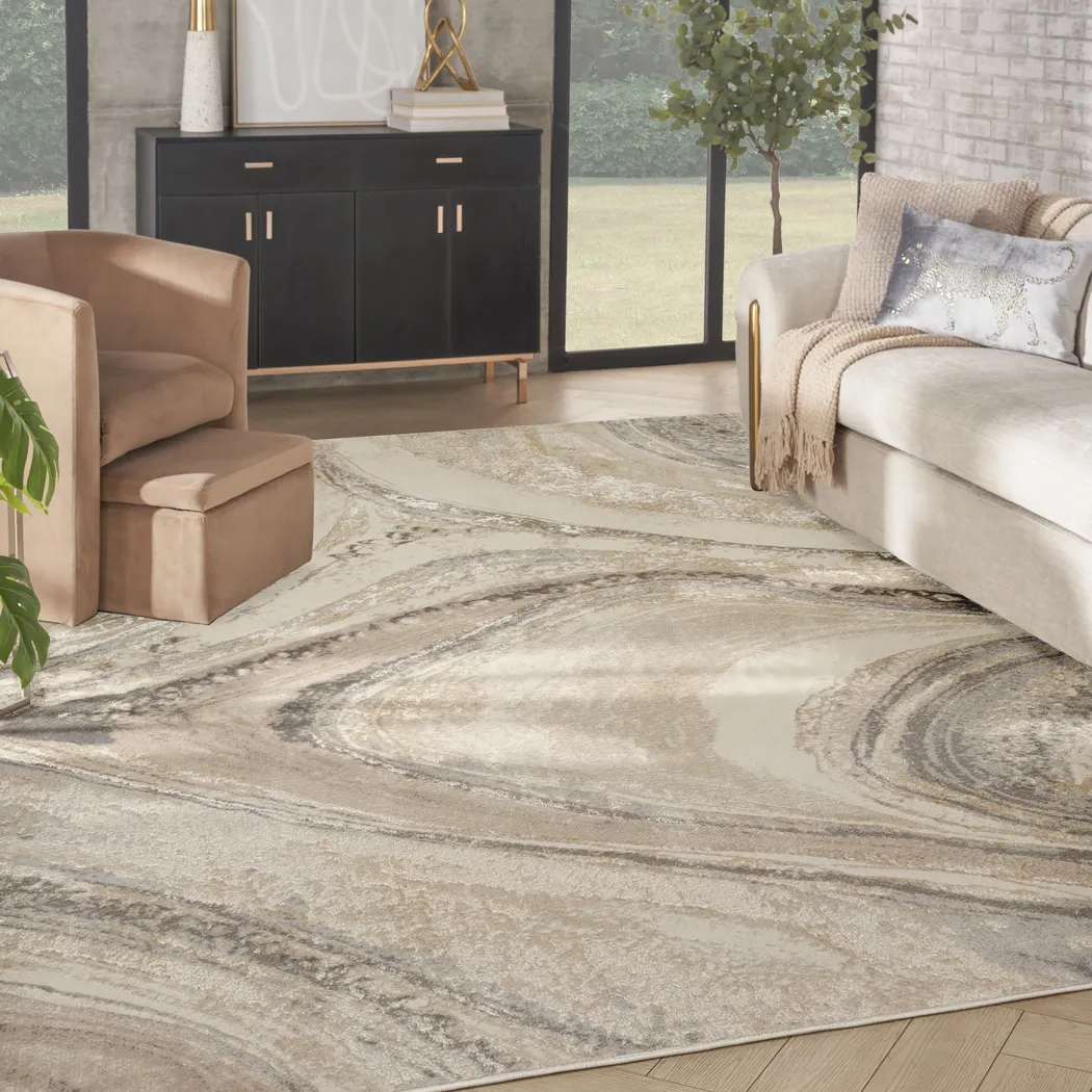 Dephia Cream/Gray 9' x 12' Rug - Thumbnail - Image 10