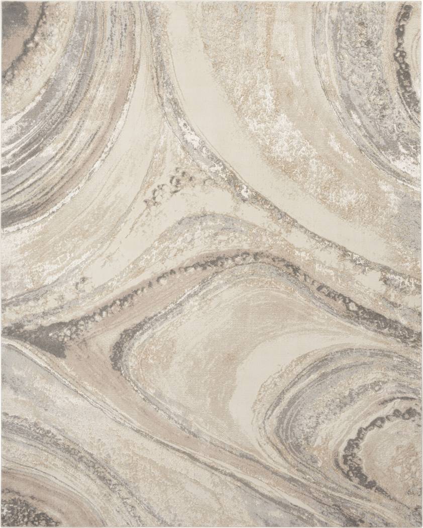 Dephia Cream/Gray 9' x 12' Rug - Thumbnail - Image 1