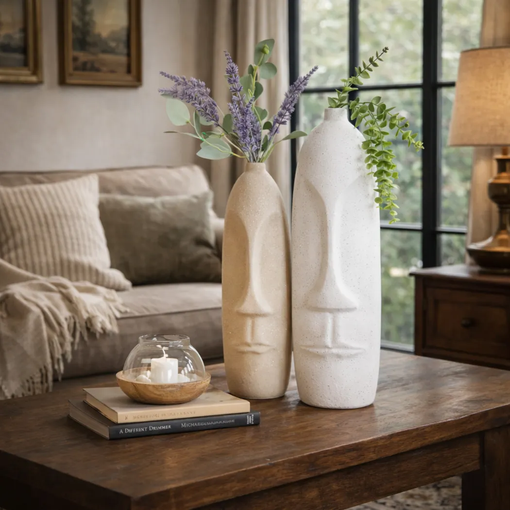 Depshu Beige Scupture, Set of 2 - Thumbnail - Image 3