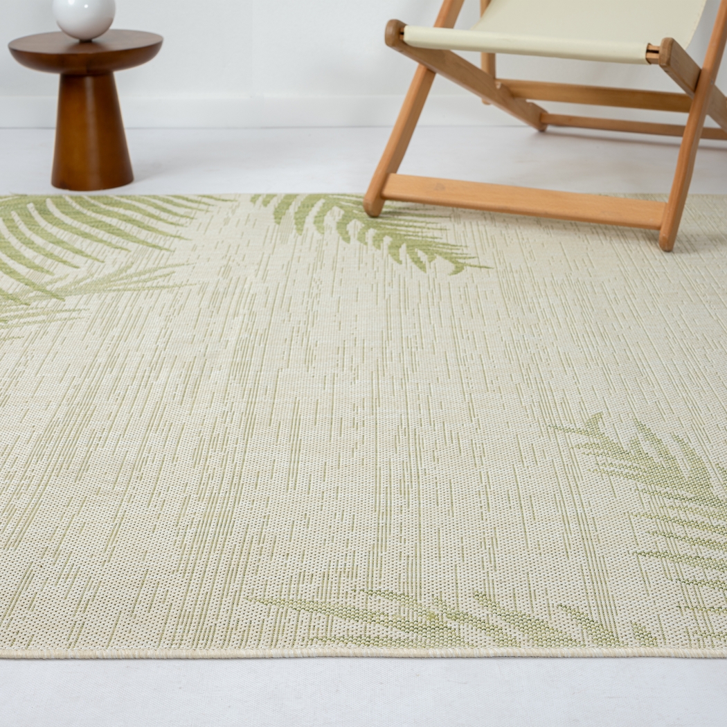 Derall Green 5' x 7' Indoor/Outdoor Rug - Thumbnail - Image 5