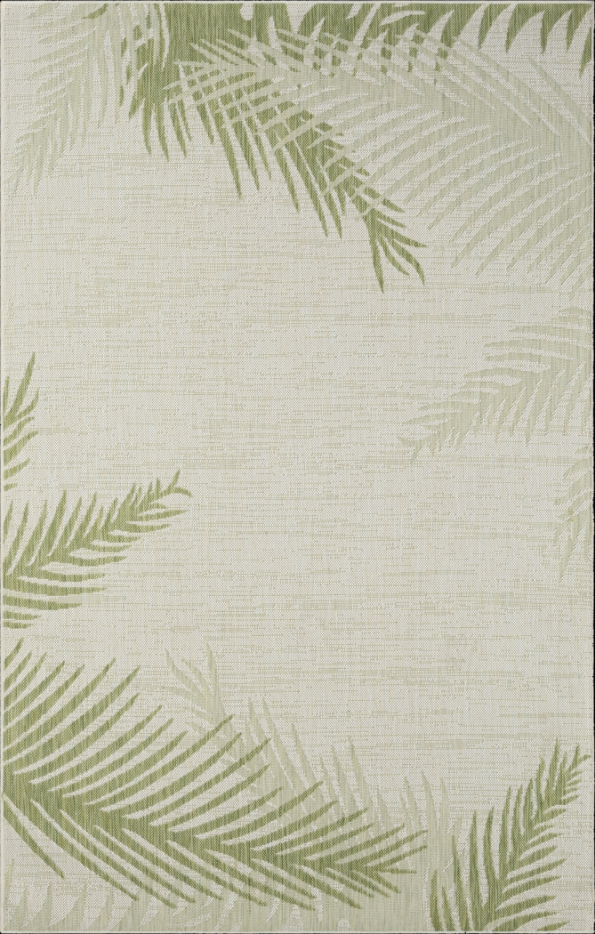 Derall Green 5' x 7' Indoor/Outdoor Rug - Thumbnail - Image 1