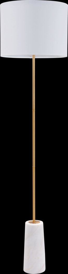 Dereef Gate White Floor Lamp - Thumbnail - Image 2