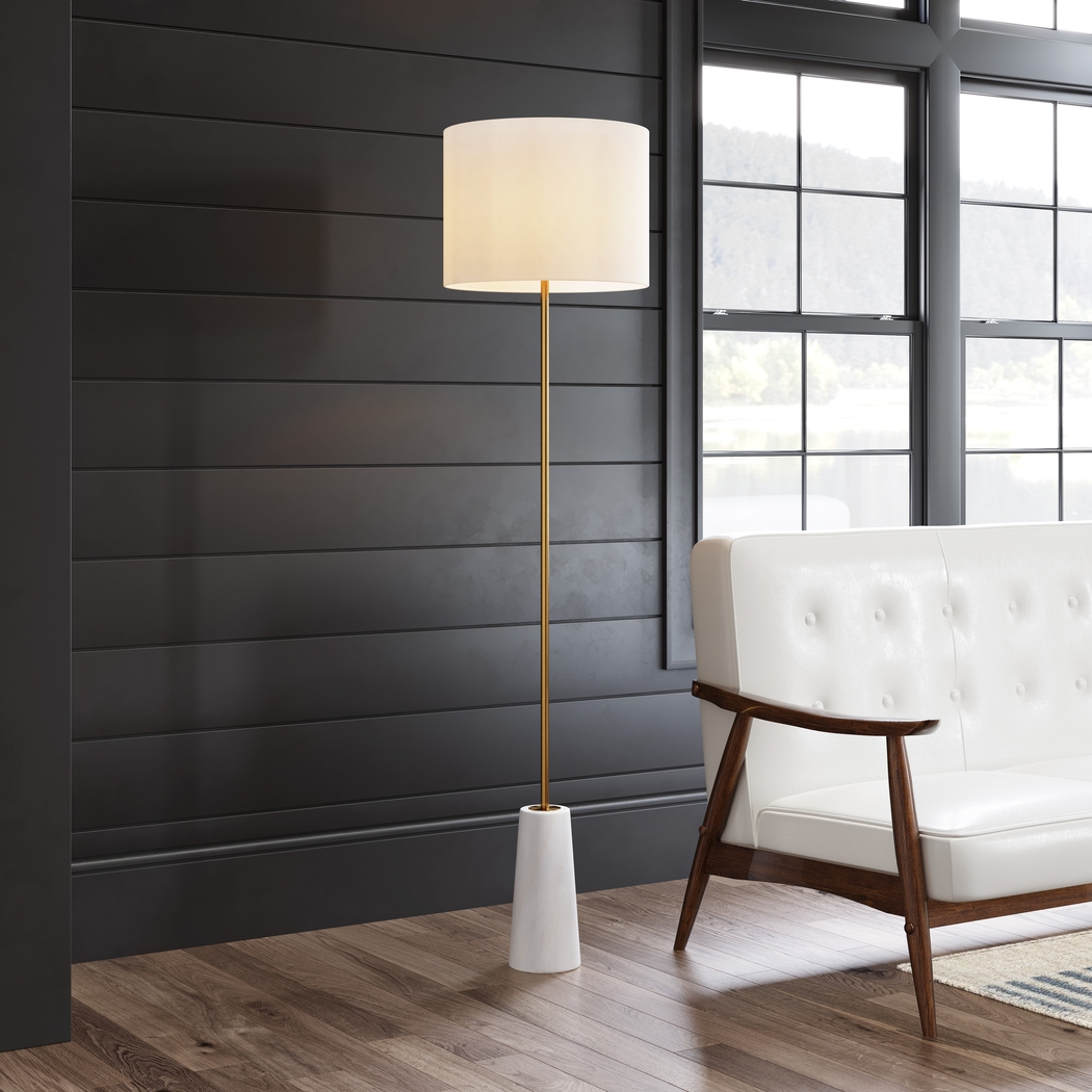 Dereef Gate White Floor Lamp - Thumbnail - Image 7