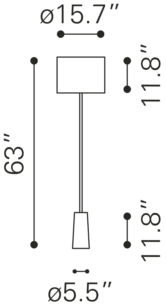 Dereef Gate White Floor Lamp - Thumbnail - Image 8