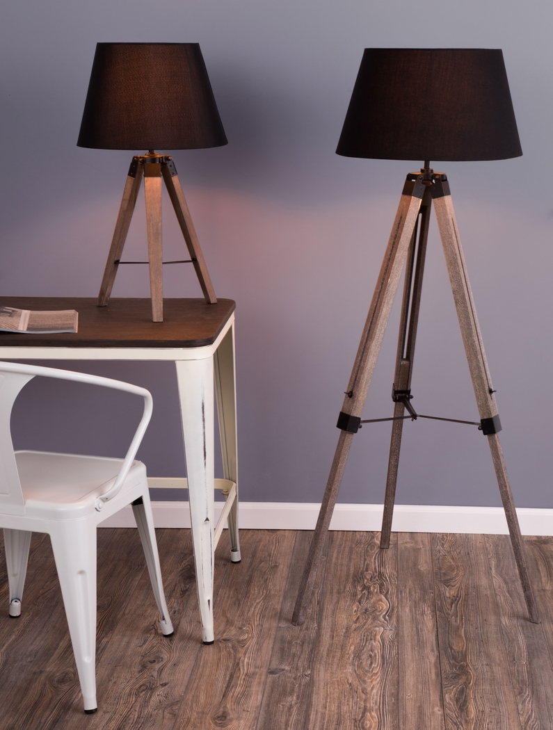 Dergano Black Floor Lamp - Thumbnail - Image 4