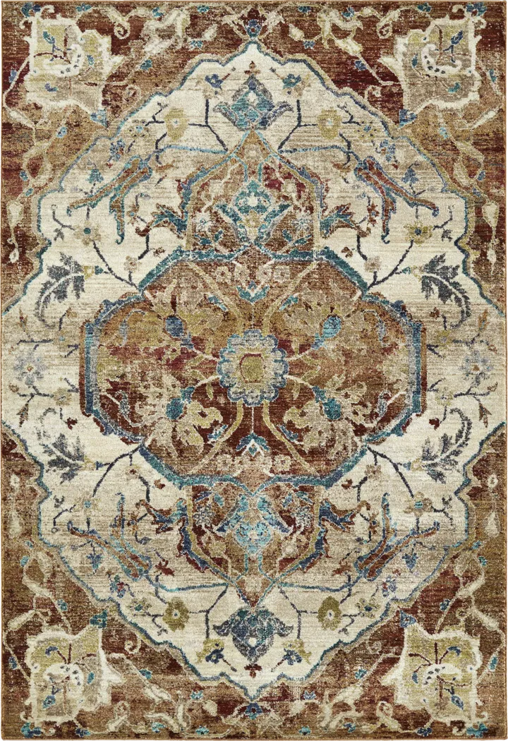 Derleche Red 5'3 x 7'10 Rug - Thumbnail - Image 1