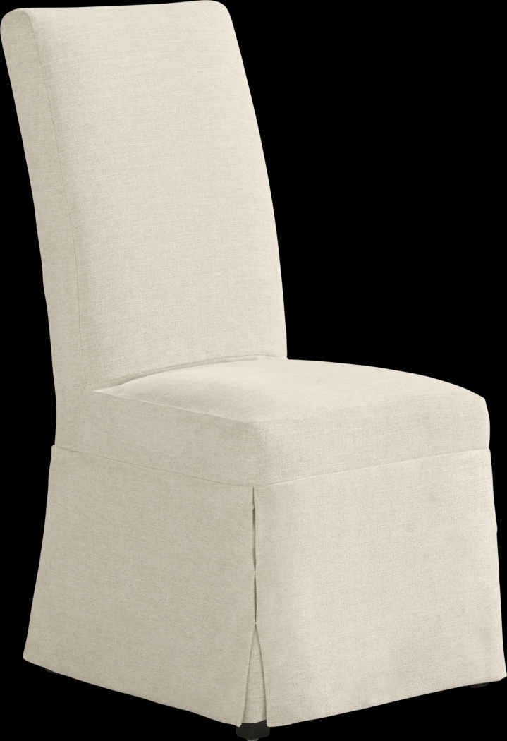 Derry Lane Ivory Skirt Dining Chair - Thumbnail - Image 1