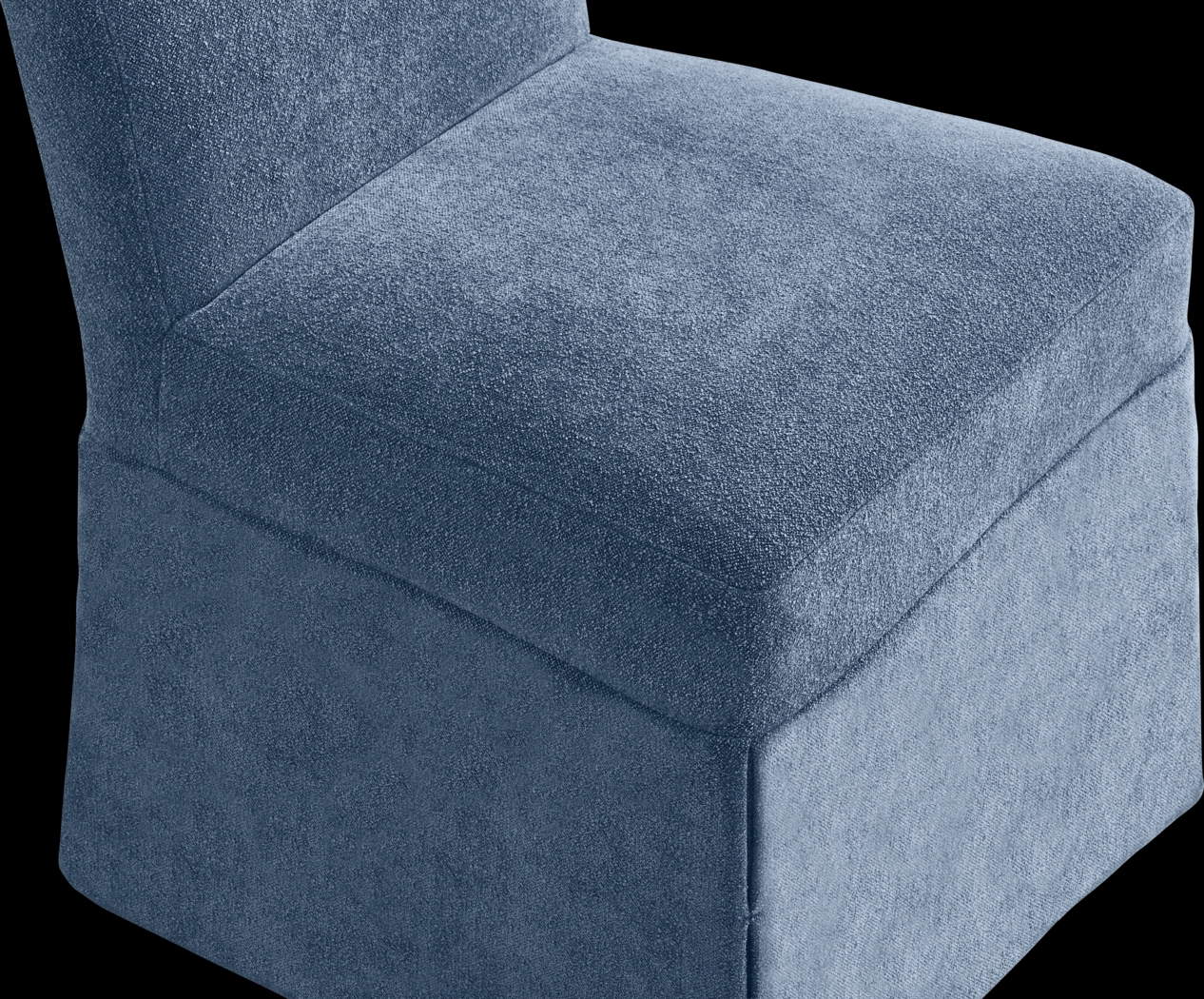 Derry Lane Navy Skirt Dining Chair - Thumbnail - Image 4