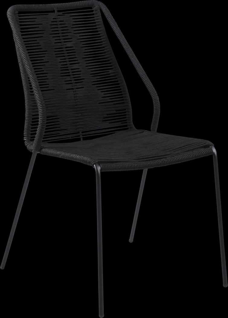 Derussey Black 3 PC Outdoor Dining Set - Thumbnail - Image 3