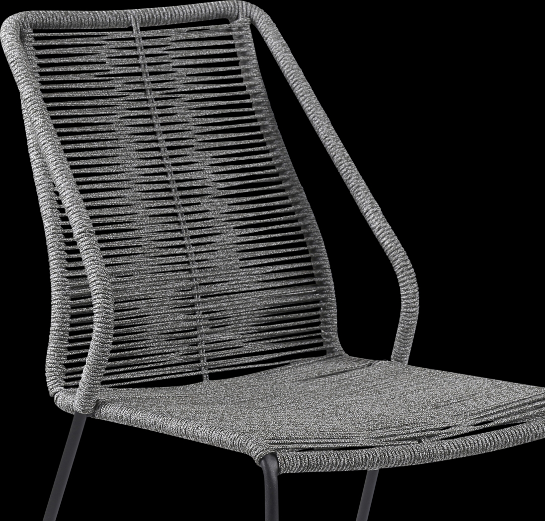 Derussey Black 3 PC Outdoor Dining Set - Thumbnail - Image 5