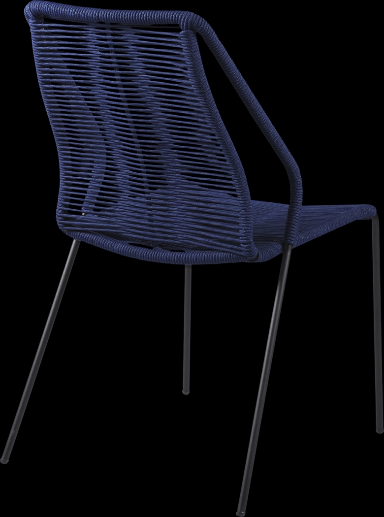 Derussey Blue 3 PC Outdoor Dining Set - Thumbnail - Image 4