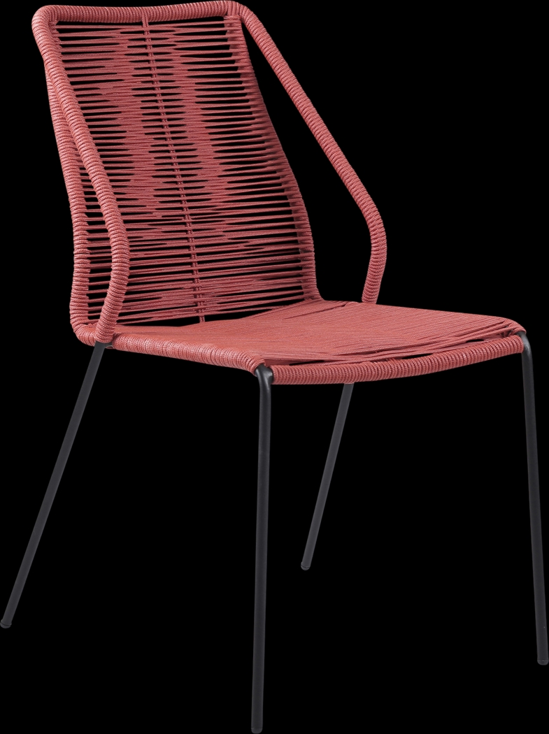 Derussey Red 3 PC Outdoor Dining Set - Thumbnail - Image 3