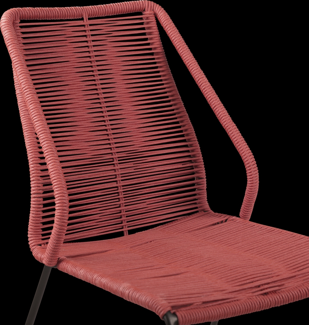 Derussey Red 3 PC Outdoor Dining Set - Thumbnail - Image 5