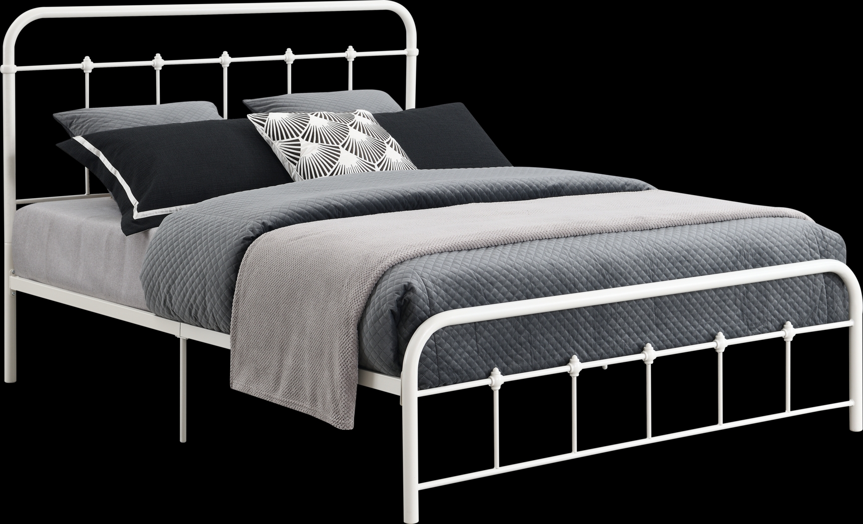 Derwood White King Bed - Thumbnail - Image 1