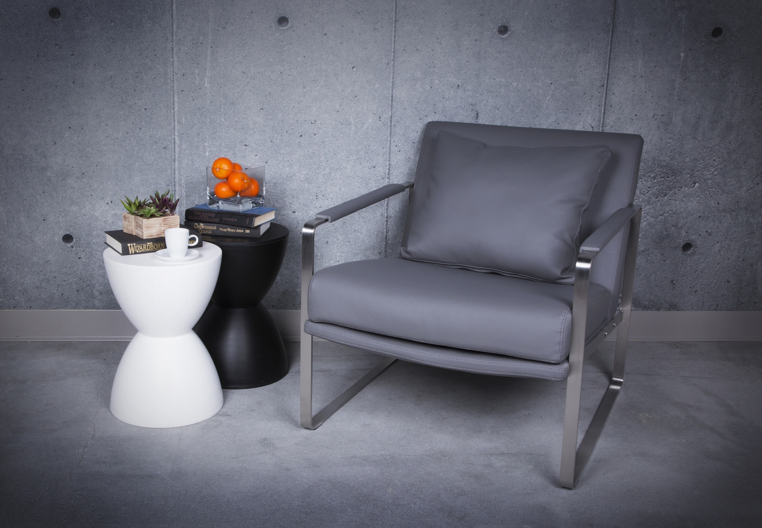 Deschamp Black Accent Stool - Thumbnail - Image 2