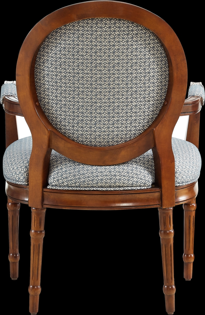 Desdemona Blue Accent Chair - Thumbnail - Image 2