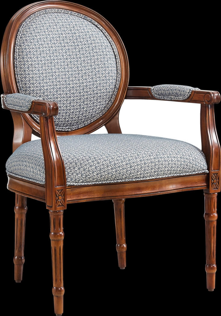 Desdemona Blue Accent Chair - Thumbnail - Image 1