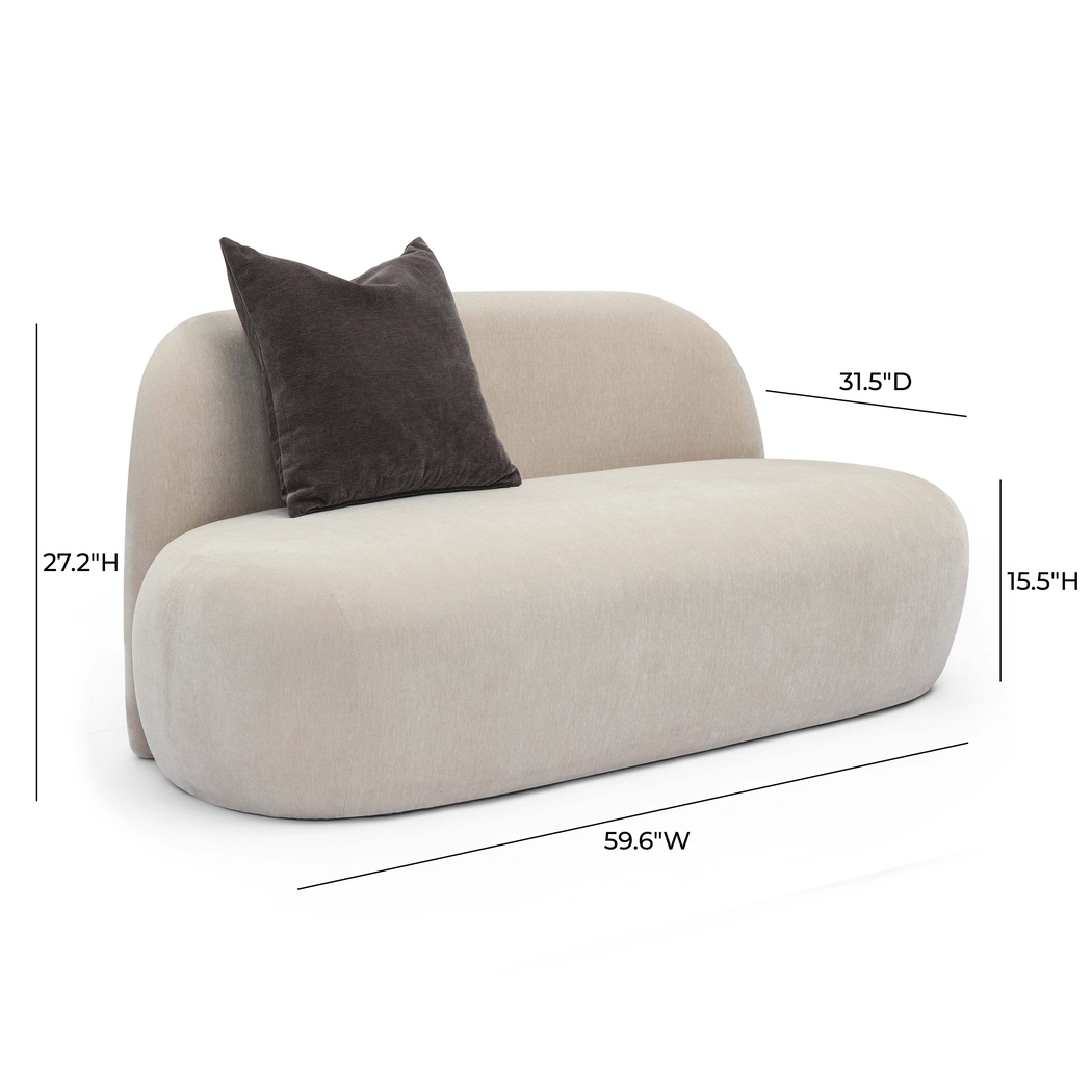 Deserprises Taupe Loveseat - Thumbnail - Image 5