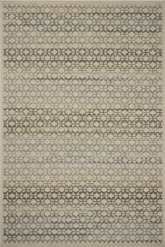 Desert Loom Beige Multi 6'3 x 9'2 Indoor/Outdoor Rug - Thumbnail - Image 1