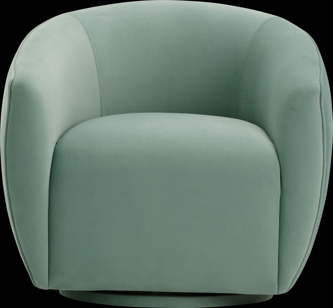 Desertpeak Blue Swivel Accent Chair - Thumbnail - Image 3