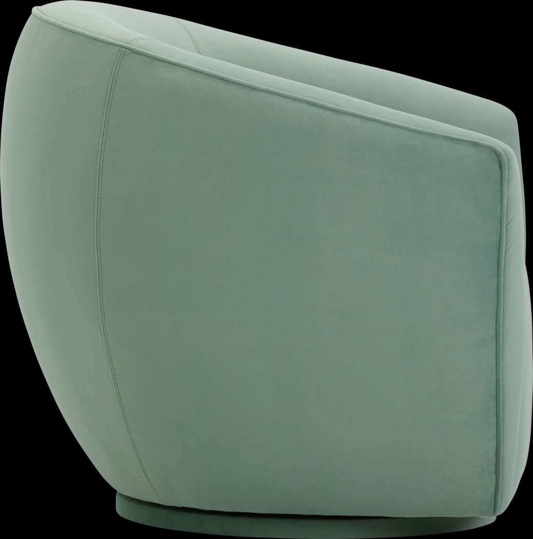 Desertpeak Blue Swivel Accent Chair - Thumbnail - Image 4