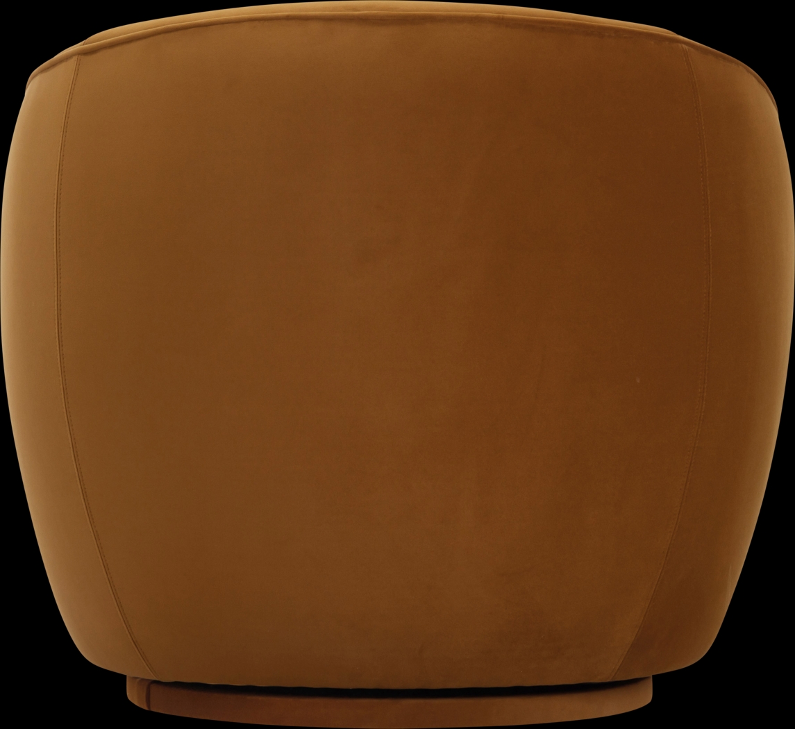 Desertpeak Cognac Swivel Accent Chair - Thumbnail - Image 5