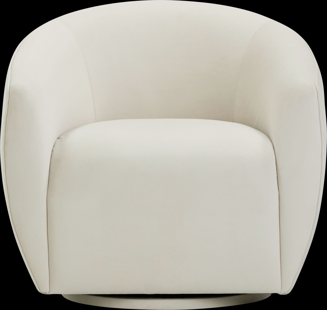 Desertpeak Cream Swivel Accent Chair - Thumbnail - Image 3