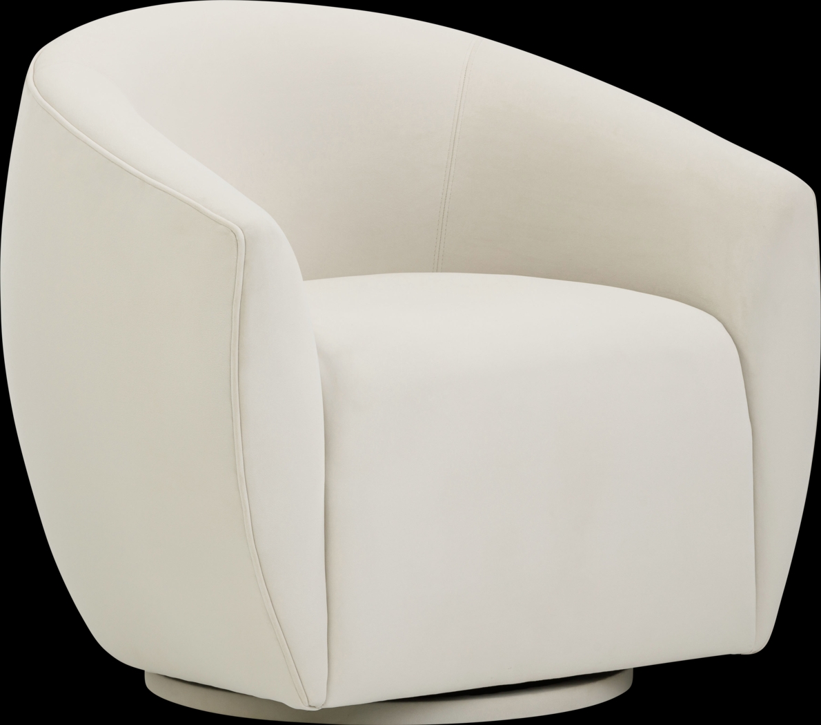 Desertpeak Cream Swivel Accent Chair - Thumbnail - Image 1