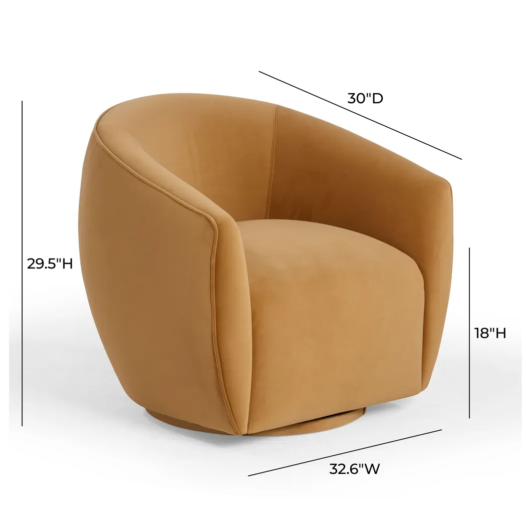Desertpeak Tan Swivel Accent Chair - Thumbnail - Image 6