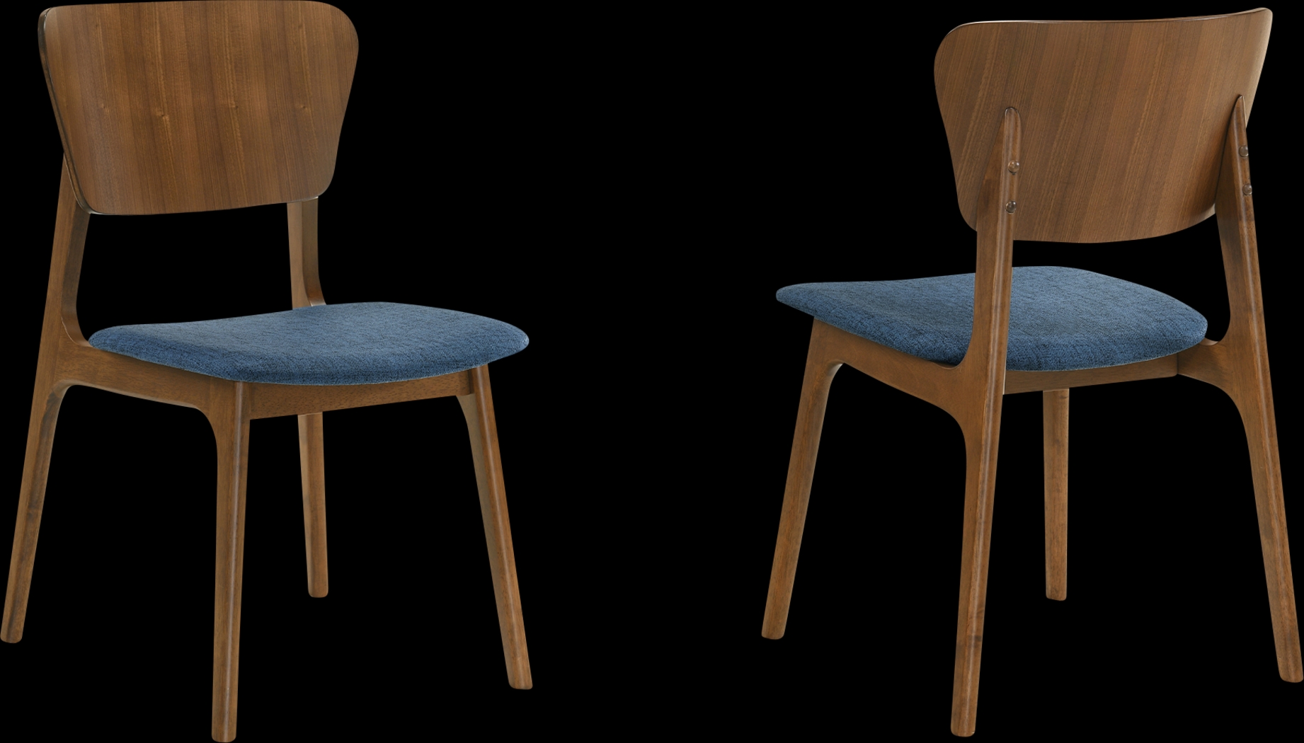 Desertsys I Blue Dining Chair, Set of 2 - Thumbnail - Image 1