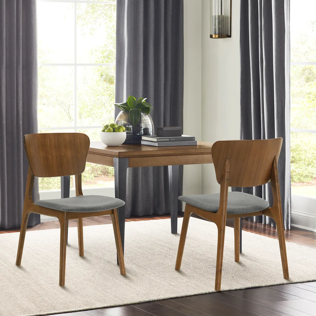 Desertsys I Gray Dining Chair, Set of 2 - Thumbnail - Image 2