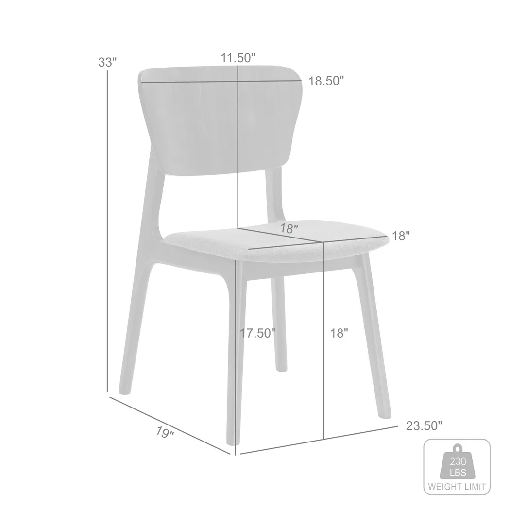 Desertsys I Gray Dining Chair, Set of 2 - Thumbnail - Image 9