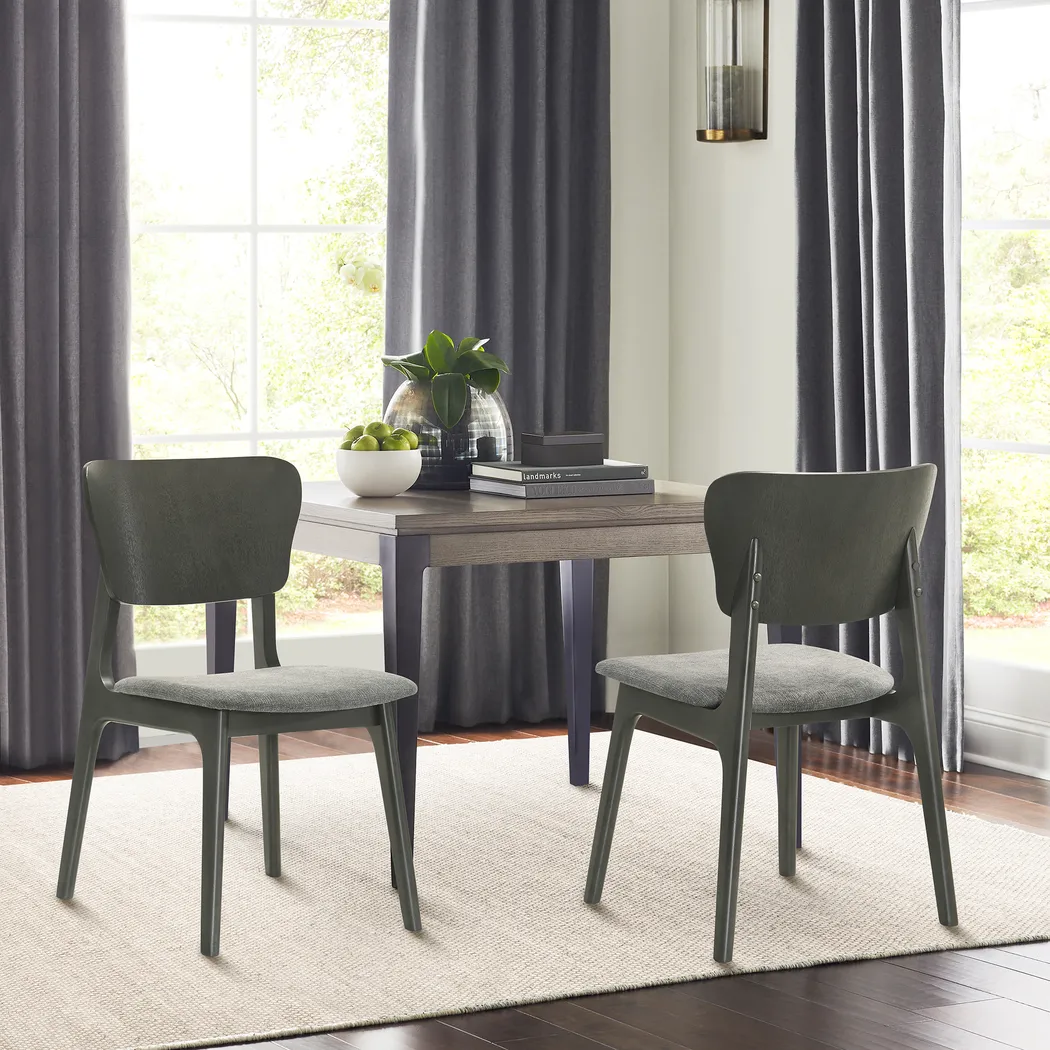 Desertsys II Gray Dining Chair, Set of 2 - Thumbnail - Image 2
