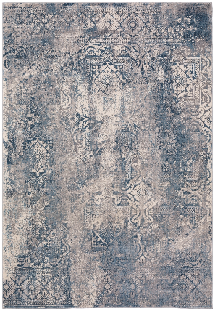Deshard 5' x 7' Blue Rug - Thumbnail - Image 1