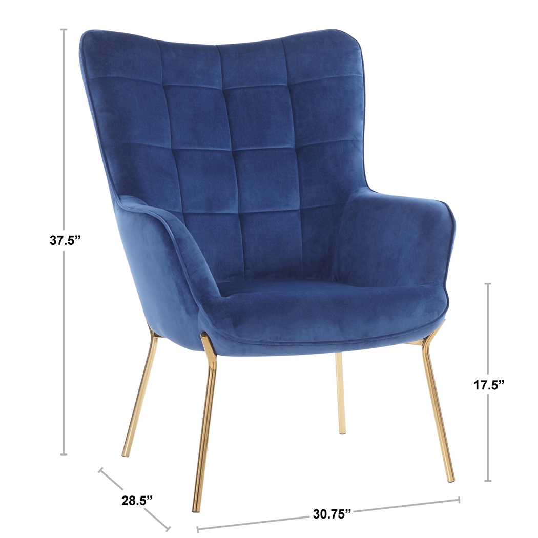 Desmare Black Accent Chair and Ottoman - Thumbnail - Image 11