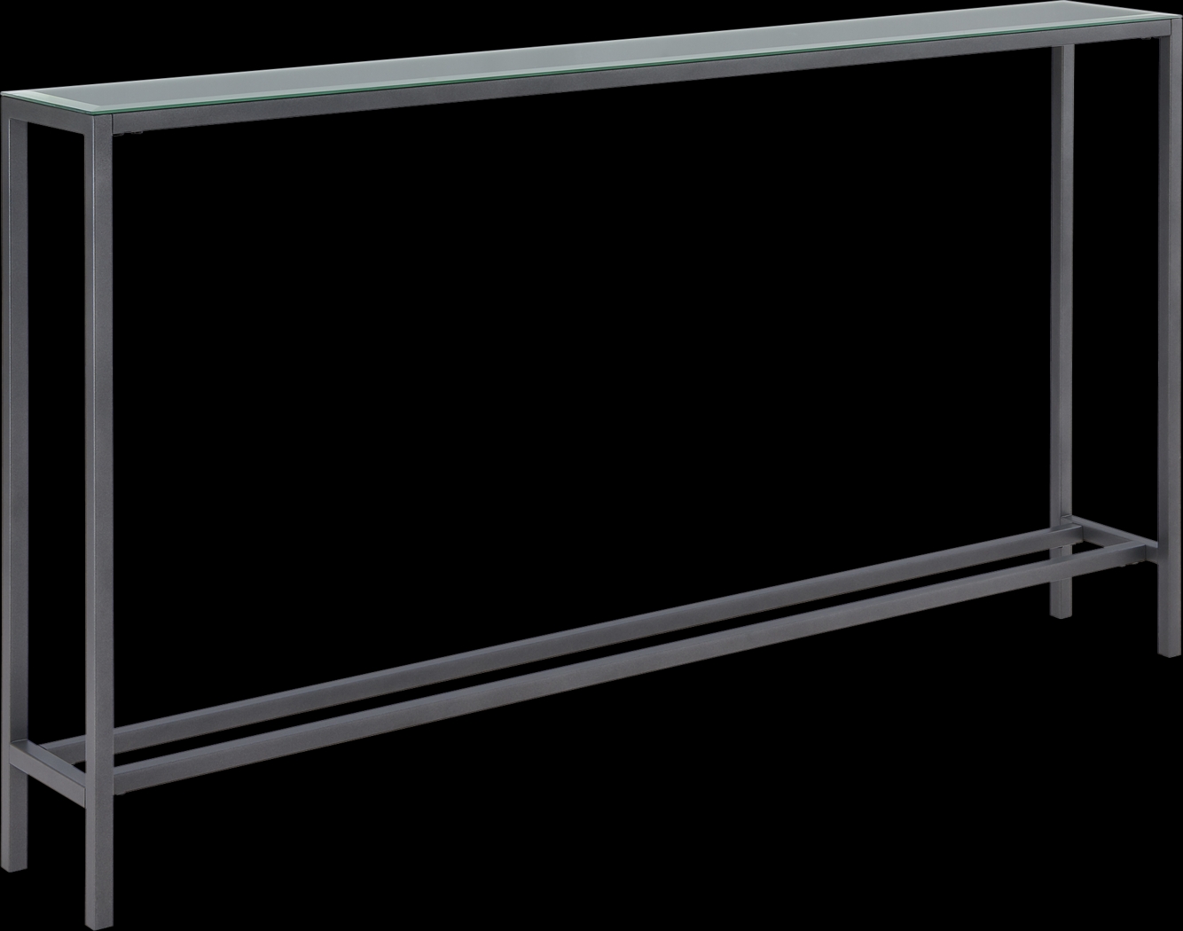 Desner Gray Console Table - Thumbnail - Image 1