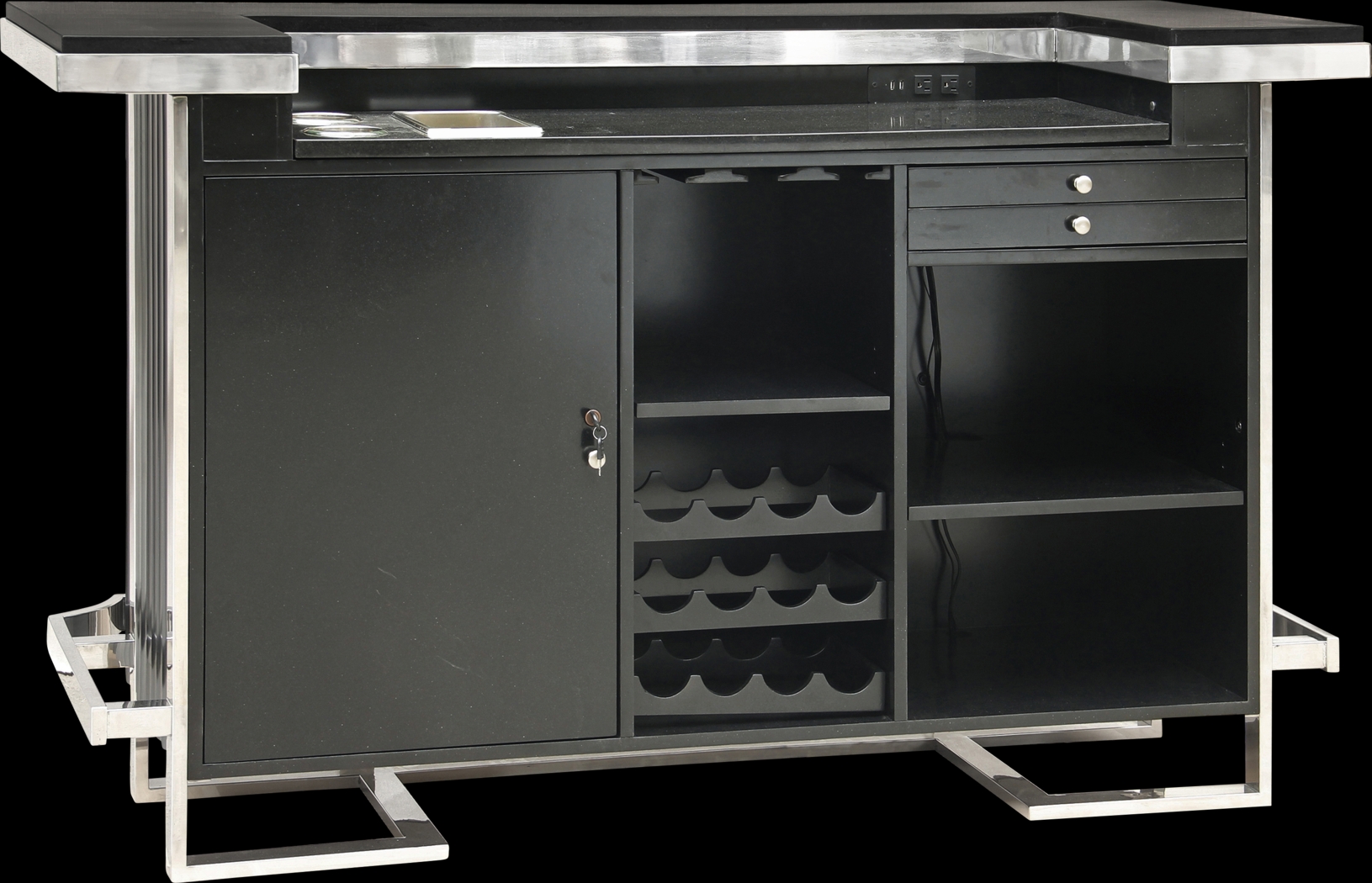 Desportes Black 5 Pc. Bar Set - Thumbnail - Image 3