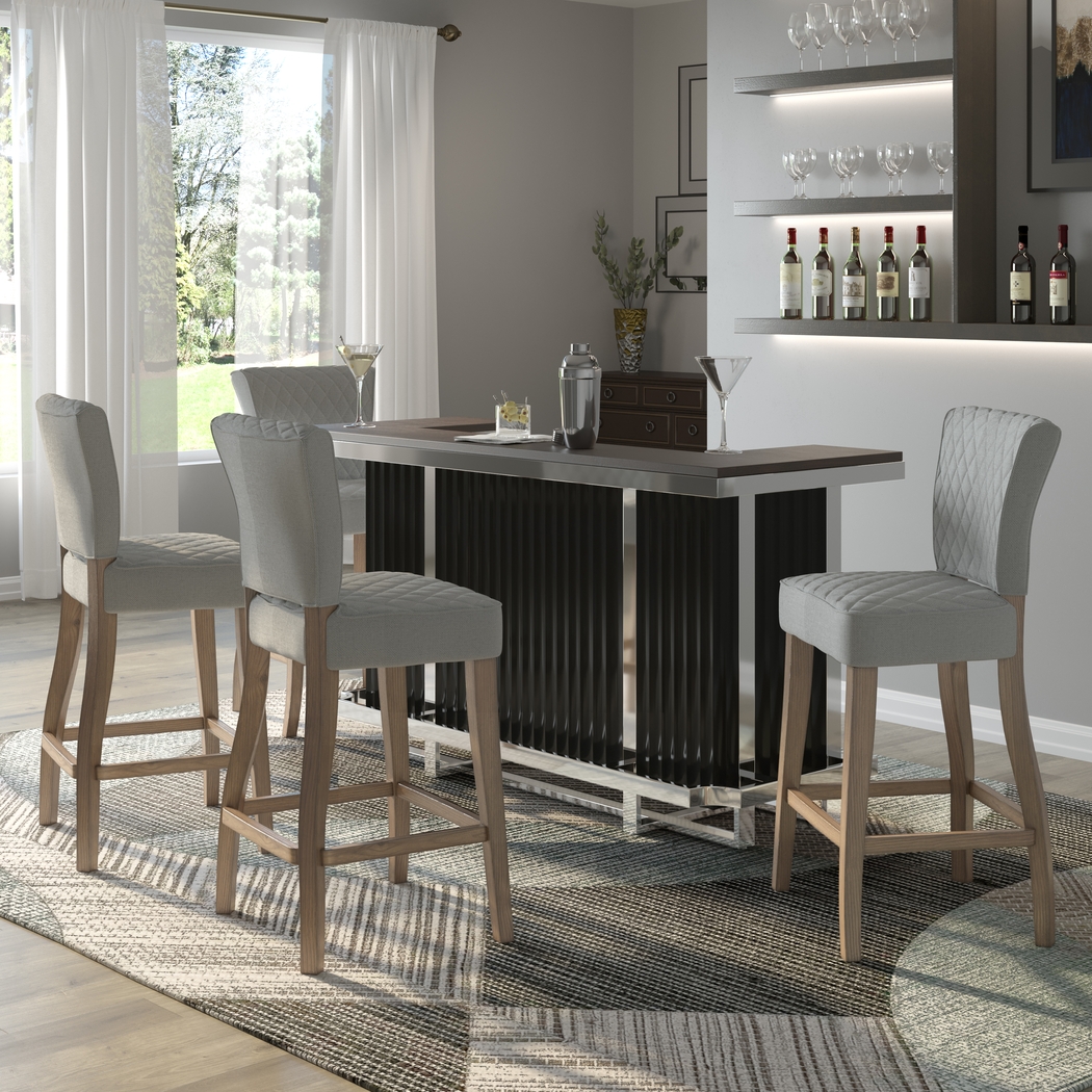 Desportes Black 5 Pc. Bar Set - Thumbnail - Image 1