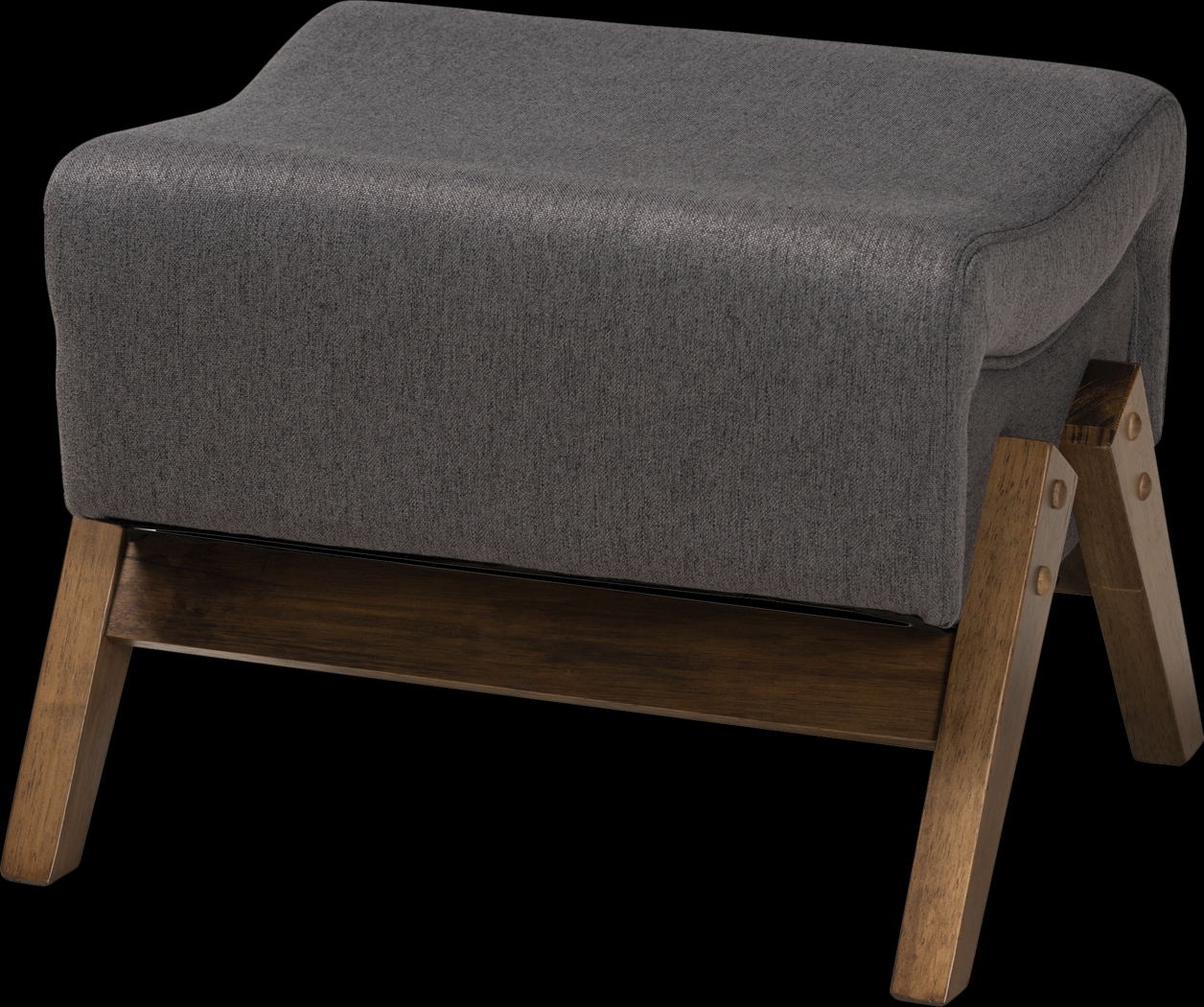 Detillion Dark Gray Ottoman - Thumbnail - Image 1