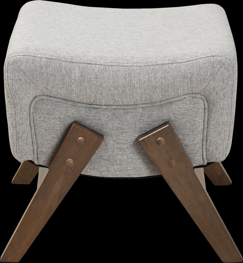 Detillion Light Gray Ottoman - Thumbnail - Image 5