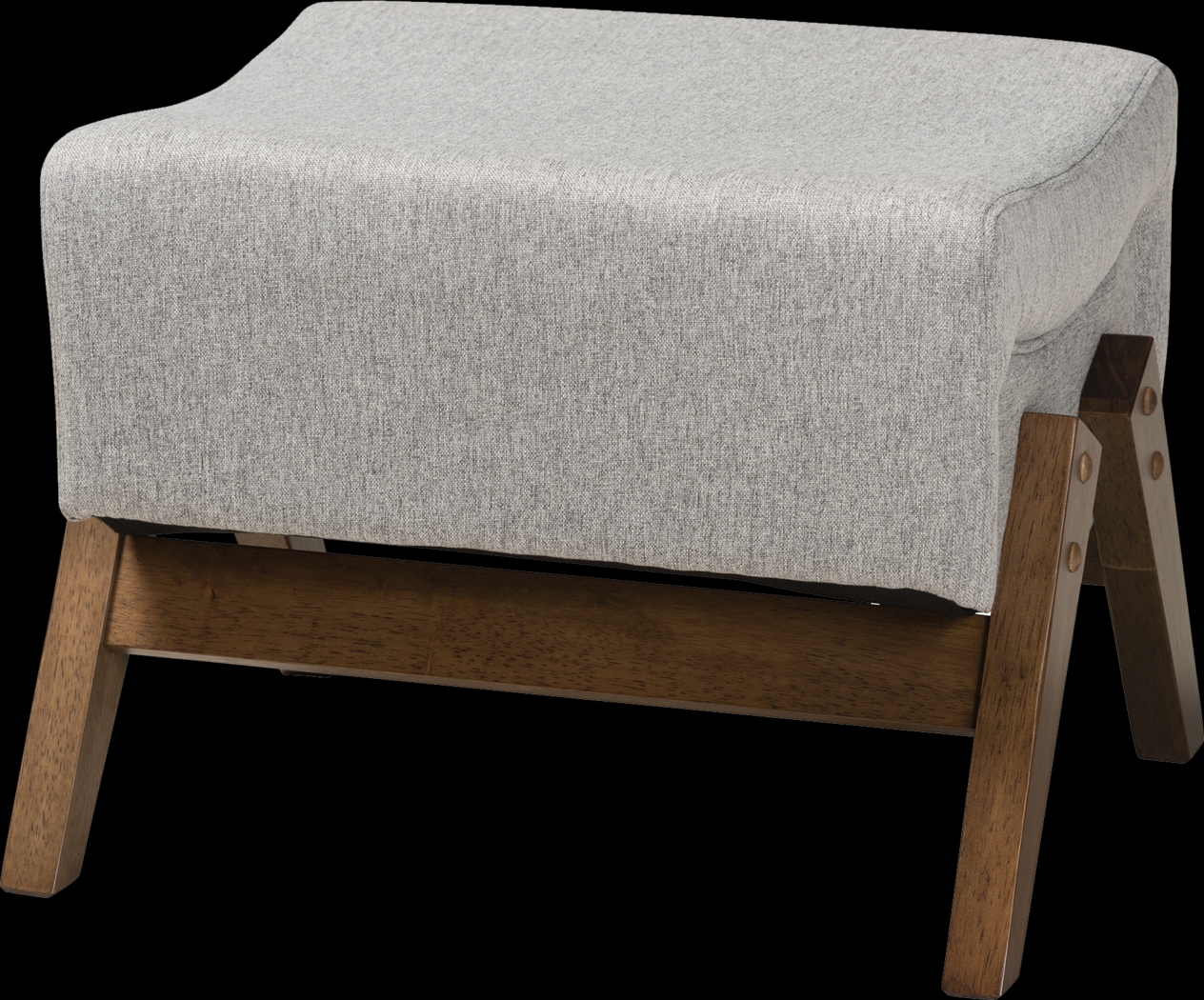 Detillion Light Gray Ottoman - Thumbnail - Image 1