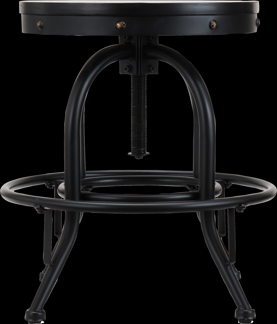 Detwiler Black Adjustable Office Chair - Thumbnail - Image 3