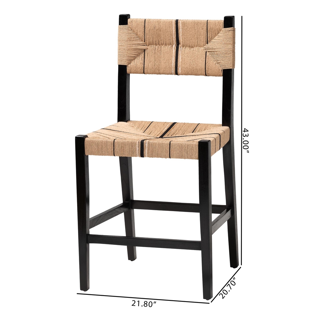 Devanshire Black Counter Stool, Set of 2 - Thumbnail - Image 8