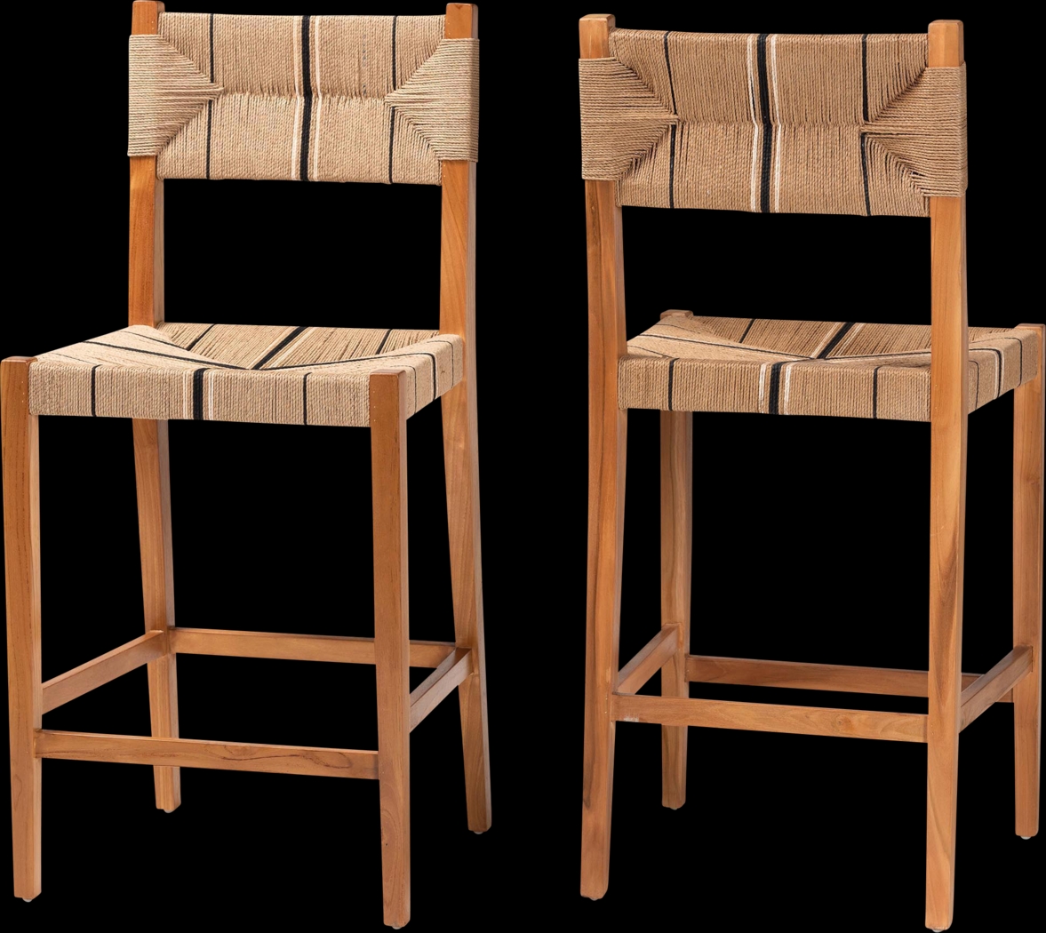 Devanshire Brown Barstool, Set of 2 - Thumbnail - Image 1